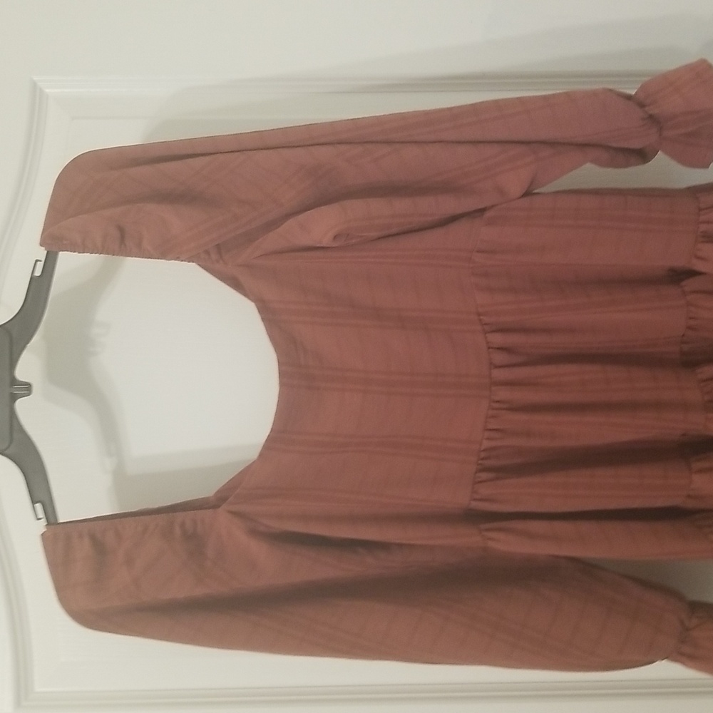 Altar'd State Natalie Plaid Tiered Dress - Picture 5 of 12